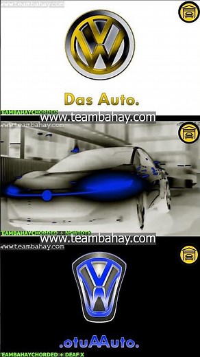 NEW AND OLD VOLKSWAGEN LOGO ANIMATION IN 3 SUPER COOL EFFECTS PART 57 #shorts #logo #volkswagen