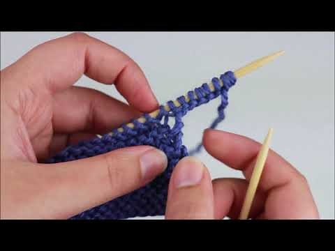 Cable Cast On Method For Knitting (With Existing Stitches), Purl Version