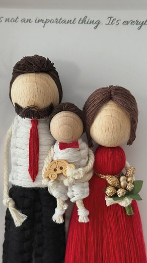 macrame.stayboho | macrame dolls & tutorials on Instagram: "GODPARENTS ♥️ This is love 😍 Comment ,dm” if you want to LEARN how to CREATE your own DOLL and I’ll send you the Etsy link to my shop links! ♥️ . . . #MacrameArt #HandmadeMacrame #MacrameLovers #MacrameDecor #FiberArt #DIYMacrame #MacrameIdeas #HandmadeGifts #HandmadeDecor #PersonalizedMacramedolls #MacrameFamily #MacrameDolls #MacrameAngels #HandmadeDolls #MacrameGift #MacrameKeepsake #MacrameCreations #HandmadeWithLove #MacrameTutori