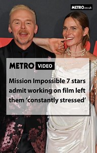 328K views · 3.2K reactions | Mission: Impossible stars Simon Pegg and Rebecca Ferguson admit that making the Tom Cruise blockbuster movies can leave them in a state of feeling ‘constantly stressed out’. | Metro | Facebook