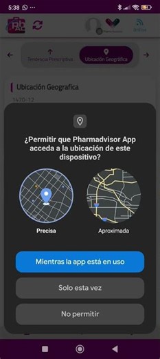 Uso y permisos georeferenciación