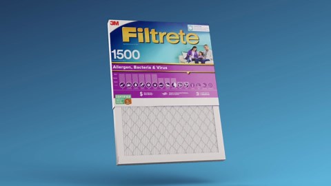 Open Box Filtrete 16x25x1 Air Filter, MPR 1500 MERV 12, Advanced Allergen Reduction, 1 New Filter