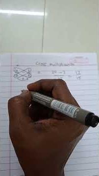cross multiply and subtract #education #easy #maths #mathstricks #multiplication #mathtips