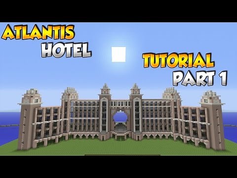Minecraft Atlantis The Palm Hotel Tutorial Part 1