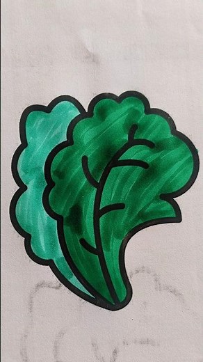 How To Draw A Lettuce 🥬🥬 Step by step ||Cute Lettuce 🥬 drawing #drawingbirds #stepbystep #drawing