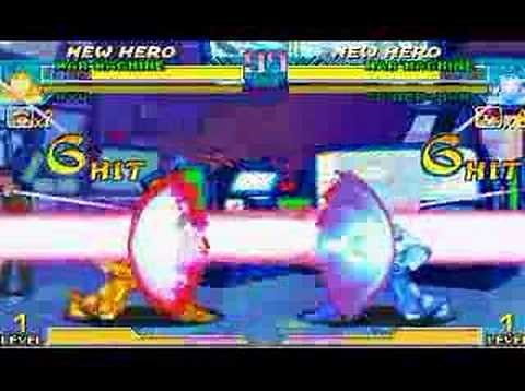 Marvel vs Capcom - Glitch - Gold War Machine