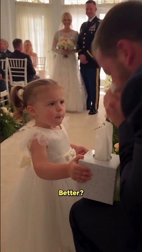 Flower Girl Stops the Aisle to Fetch Tissues! 😂🤧