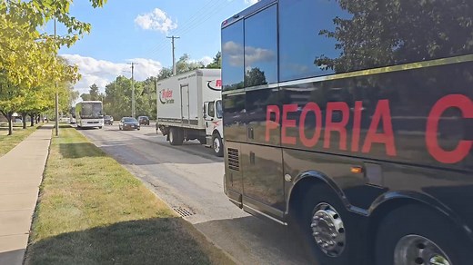 Convoy convoy, University of Illinois Marching Illini is safely on board headed to the Stagg Jamboree! | Peoria Charter Coach