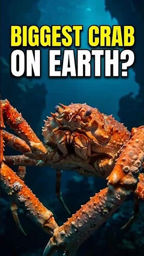 The Largest Crab on Earth – 12 Feet Spider Crab!#didyouknow #animalfacts #wildlife #animals