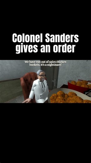 Colonel Sanders gives an order #gmod #kfc #untergang