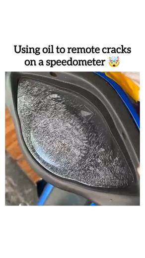 Aura Reels on Instagram: "Using oil to remove cracks on a speedometer is a simple visual trick that works by filling in fine surface scratches and cracks on the clear plastic cover. When a small amount of oil is gently rubbed over the damaged area, it seeps into the tiny gaps, reducing light scattering and making the cracks appear far less visible. While this method doesn’t permanently repair structural damage, it can significantly improve clarity and appearance, offering a quick cosmetic fix fo