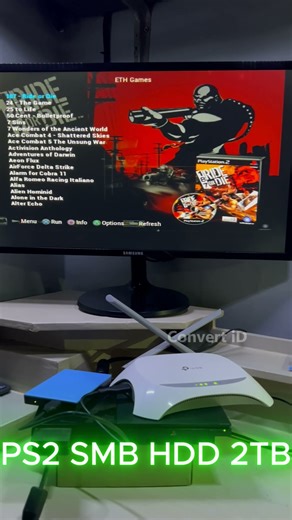 hardisk 2tb di ps2 smb #playstation #gaming