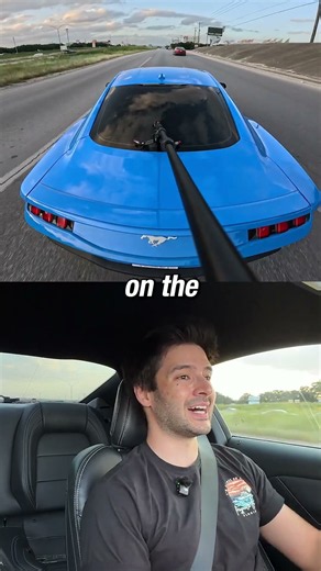 The Highway Is Brutal in a Slow Car 😭 #mustang #car #automobile ‪@ford‬