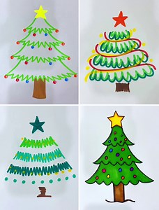192K views · 1.3K reactions | Easy Ways to Draw a Christmas Tree | Kidpid | Facebook