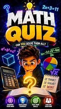 Math Quizzes -can you get all of them?. #quiz #shortvideo