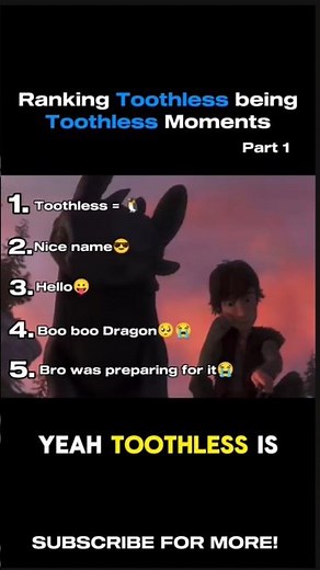 Top 5 Funniest Toothless Being Toothless Moments!😭💀 | You must watch this! #shorts