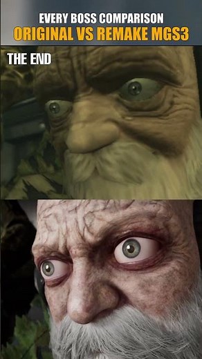 Every Boss Comparison MGS3 Original Vs Remake #metalgearsolid #gaming #shorts
