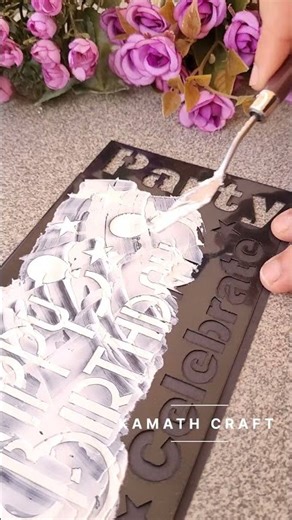 Easy stencil cards and home decor for beginners!! #handmade #easycrafts #diy #viral