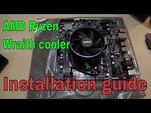 How to Install AMD Ryzen 3 2200g and Wraith cooler