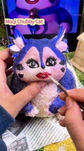 The Quirky Fantasy Beasts – Handcrafted Silicone Stress Toys-Moqi Chubby Cat#squishy #diy