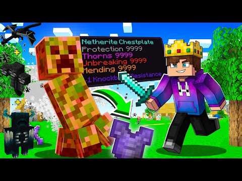 Minecraft‚ But Mobs Drop Super Op Item!!!