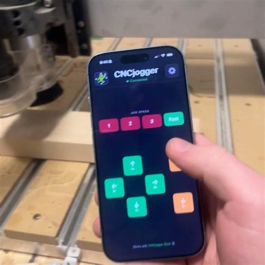 CNCjogger — Wireless CNC jog controller demo (CNCjogger.com)