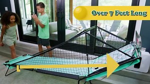 EastPoint Steel Frame Skee-Ball Game - Teal/Black, Battery-Powered - Automatic Electronic Scoring for Home Arcade - Built-in Ball Return for Continuous Play - Folding Design for Compact Storage