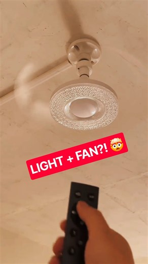 LED Light + Hidden Ceiling Fan in One! 🤯💡 #shorts #techgadgets