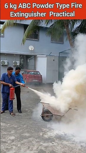 6 kg ABC Powder Type Fire Extinguisher Practical ....