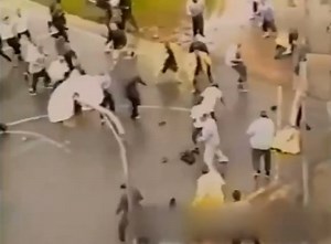 Prison Incident: Pelican Bay Riot, this was an infamous riot that happened in 2000 between the Hispanics & Blacks. Towards the end you can see an inmate on the ground after getting hit by a sniper, his name was “Sharky”