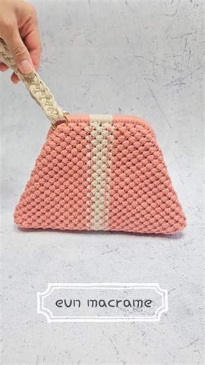 마크라메 가방 만들기 DIY Macrame Bag | 트라페 클러치백 trape clutch bag