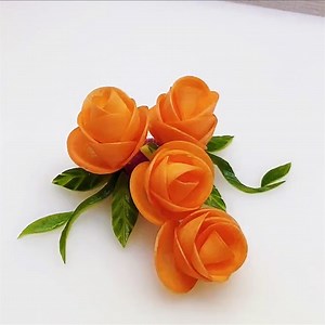 52K views · 603 reactions | A carrot rose garnish will brighten up the New Year dinner. Watch this video to learn how to make one. #Delicacy #FunChina #2022NewYear | China Plus Culture | Facebook