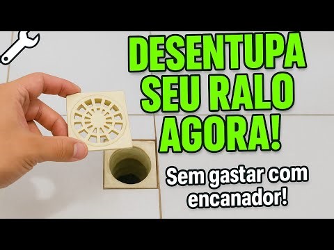 RALO ENTUPIU? Não chame o encanador antes de ver isso!