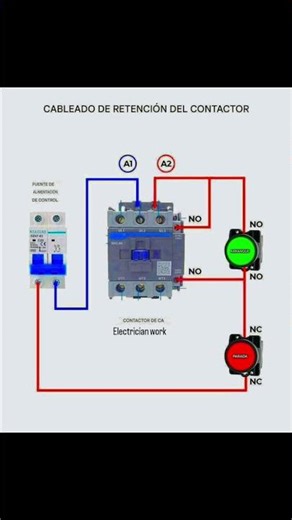 Contactor Inching & Self-Interlock Wiring Explained #shorts#youtube #youtubeshorts