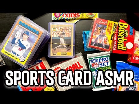 Step inside this ASMR Baseball Card Shop | Pack Breaks | ASMR sounds | Sports Card ASMR
