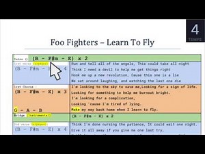 Foo Fighters - Learn To Fly - Guitar Backing Track, Chords and Lyrics
