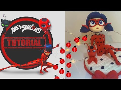 LADY BUG AND TIKI FULL (MIRACULOUS) TUTORIAL | CAKE TOPPER | CLAY | FONDANT | COLD PORCELAIN