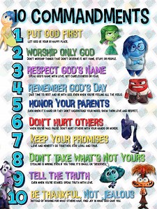 Inside Out Teacher 10 Commandments Poster | Classroom Decor (PDF & PNG) - Etsy