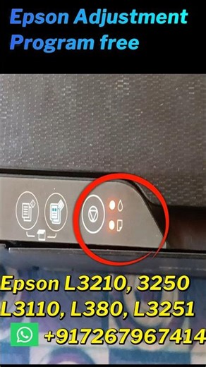 Epson L3250 Red Light Blinking Solution, Epson L3250 L3115 L3210 Waste Ink Pad Resetter free