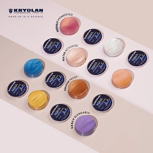 Bring your creativity to life with Kryolan Aquacolor Interferenz—vibrant, water-activated colors that create stunning, reflective effects for any look! Shop your favorites on the makeupcity website. #Kryolan #KryolanPk #TVPaintStick #Foundation #flawlessfinish #interferenz | Kryolan Pakistan