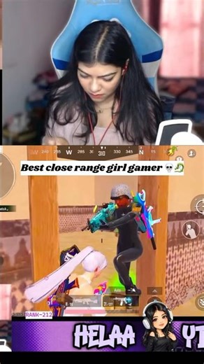Close range beast girl gamer HydraHelaa 💀🐉 #bgmishorts #1v4shorts #pubgmobile