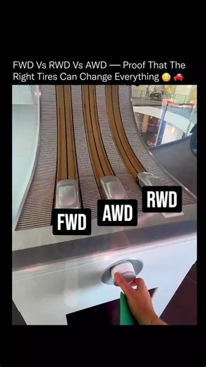 sci || tech || history on Instagram: "When power meets gravity, traction decides everything. ⚙️🔥 Front-wheel drive (FWD) pulls the car forward using the same wheels that steer. It’s efficient, light, and great for smooth or paved roads, but on steep or slippery terrain, those front tires lose grip fast. Rear-wheel drive (RWD) pushes from the back, delivering stronger acceleration and balance at high speeds. But when the climb gets steep or the surface gets slick, it struggles to maintain tracti