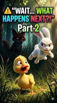 Brave Rabbit Saves Baby Duck! 🐰🦆 | Emotional Forest Adventure Story for Kids. PART2