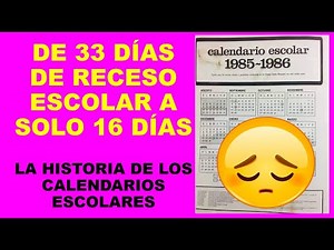 Soy Docente: LA HISTORIA DE LOS CALENDARIOS ESCOLARES