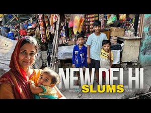 Explore NEW DELHI in 2025 🇮🇳 Walking Tour in World's Largest Slums - Life In India Documentary