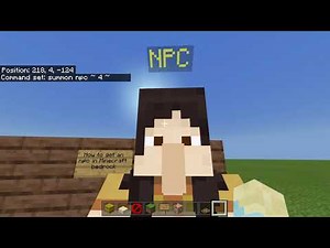 How to spawn an npc in minecraft bedrock