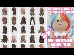My FAMILY Makes my ROBLOX AVATAR!!-🤩😨💕