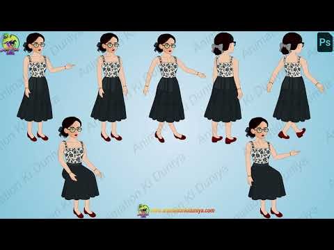 Modern Indian Girl with Glasses - Urban 2D Character