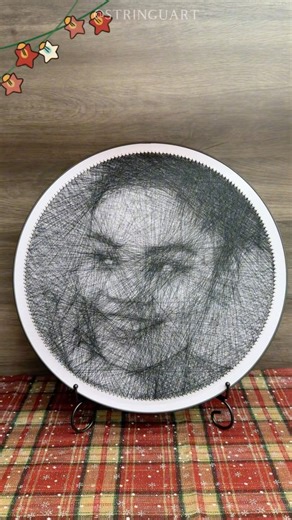 Handmade String Art from your photo ❤️#stringart #christmasgifts