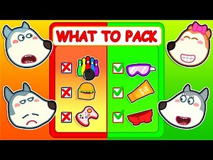 Familia Wolfoo Español | PREPARACIÓN PARA VACACIONES CON LA FAMILIA WOLFOO - Dibujos Animados
